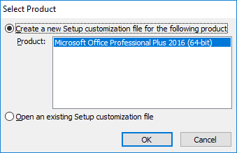 Instalación personalizada de Office ProPlus 2016