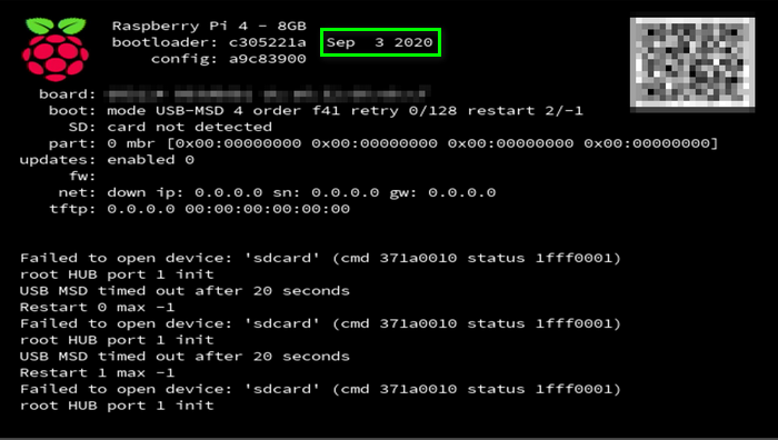 Bootloader con soporte para inicio USB