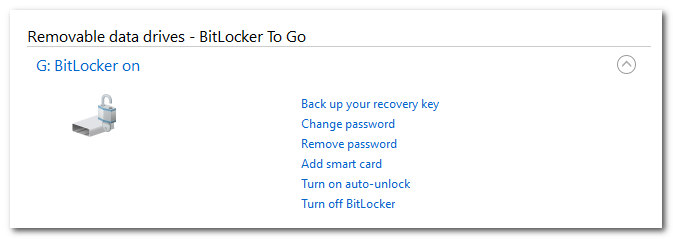 BitLocker activado