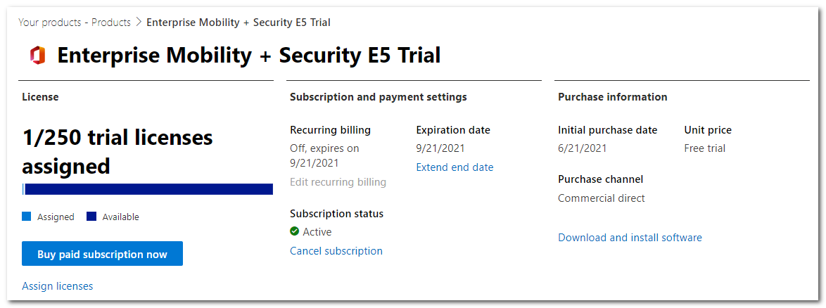 EM+S E5 Trial