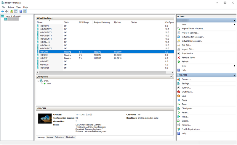 Lab Kit en Hyper-V