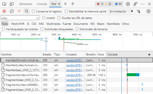 Vídeo y audio por separado