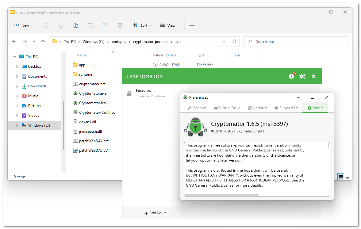 Cryptomator portable actualizado