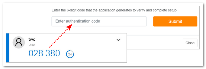 Introducción del código OT