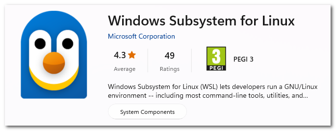 WSL en Microsoft Store